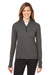Spyder S17917 Womens Spyre UPF 40+ 1/4 Zip Sweatshirt Black Frost Model Front