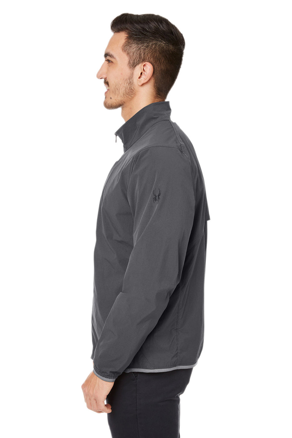 Spyder S17918 Mens Glydelite Full Zip Jacket Polar Grey Model Side