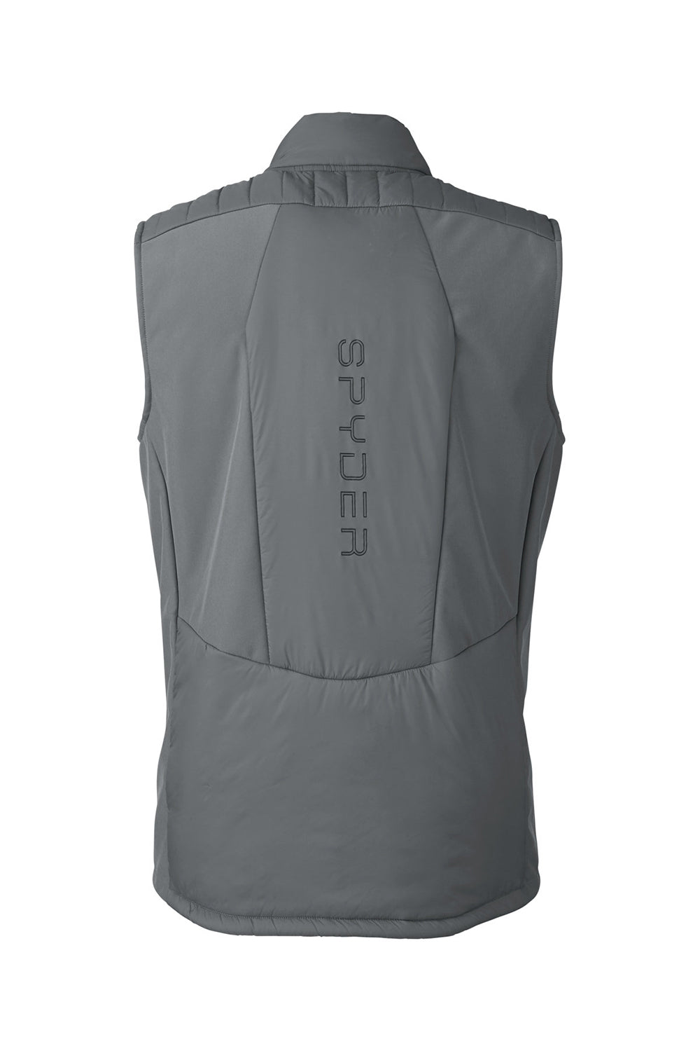 Spyder S17929 Mens Challenger Full Zip Vest Polar Grey Flat Back
