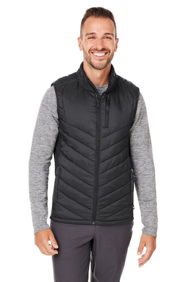 Spyder S17929 Mens Challenger Full Zip Vest Black Model Front