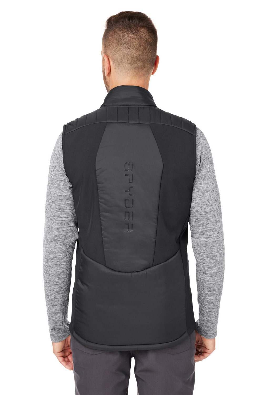 Spyder S17929 Mens Challenger Full Zip Vest Black Model Back