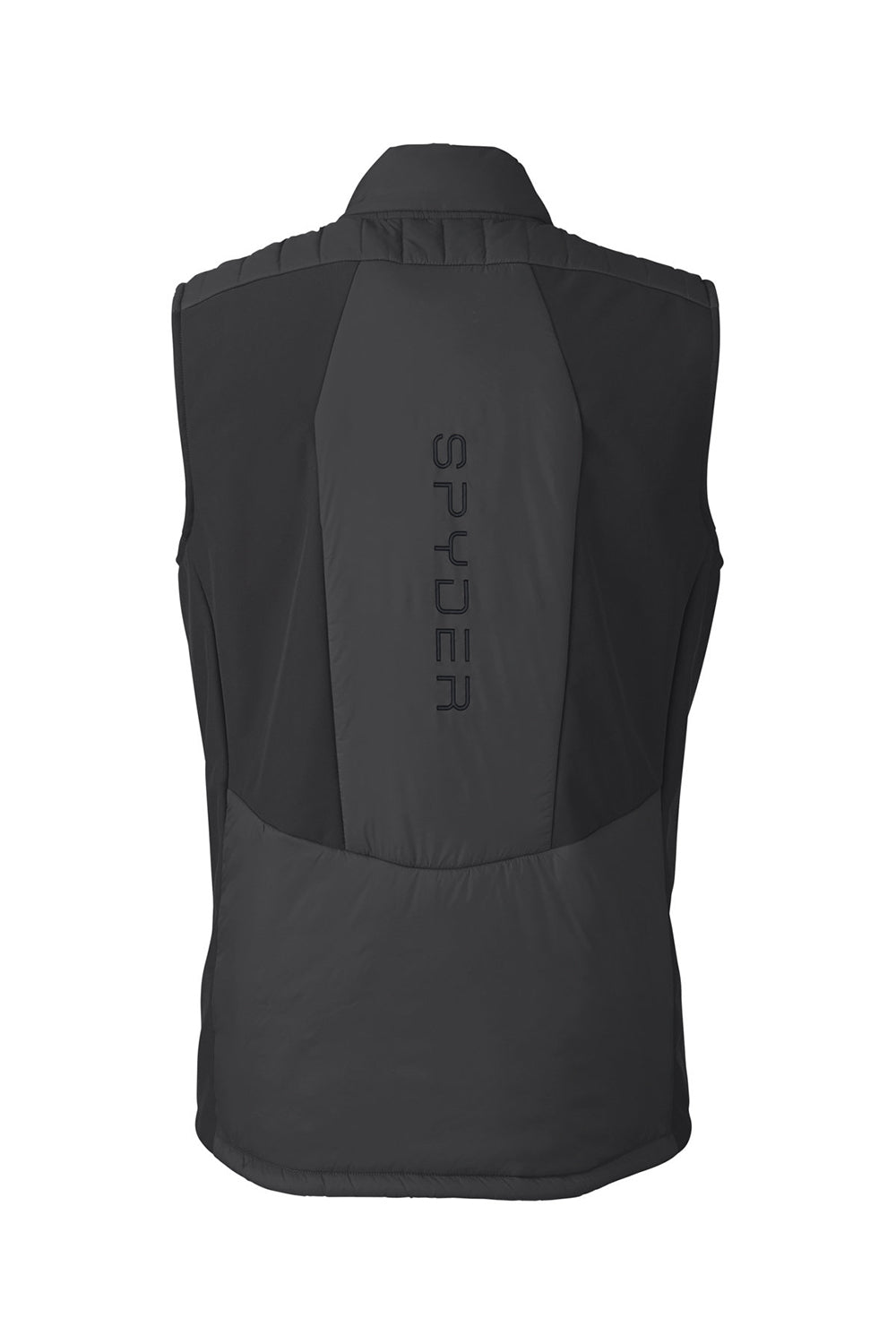 Spyder S17929 Mens Challenger Full Zip Vest Black Flat Back