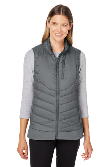 Spyder S17930 Womens Challenger Full Zip Vest Polar Grey Model Front