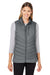 Spyder S17930 Womens Challenger Full Zip Vest Polar Grey Model Front