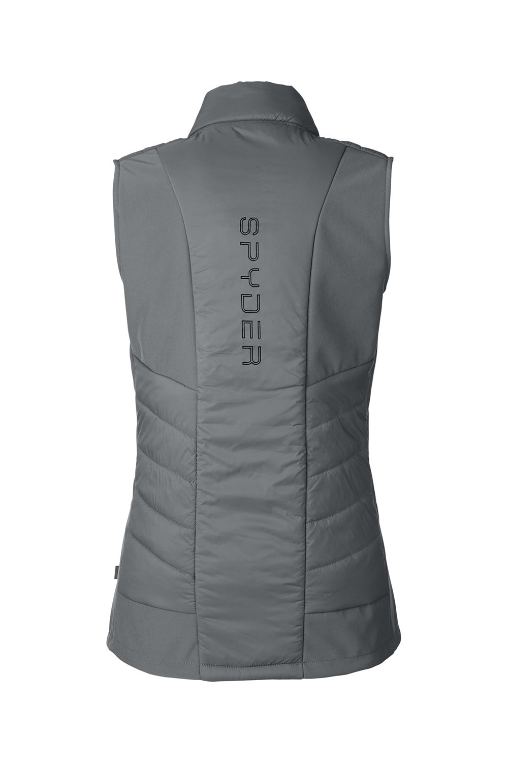 Spyder S17930 Womens Challenger Full Zip Vest Polar Grey Flat Back