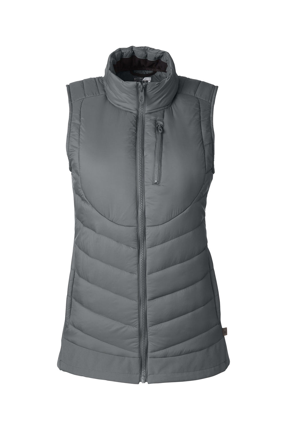 Spyder S17930 Womens Challenger Full Zip Vest Polar Grey Flat Front