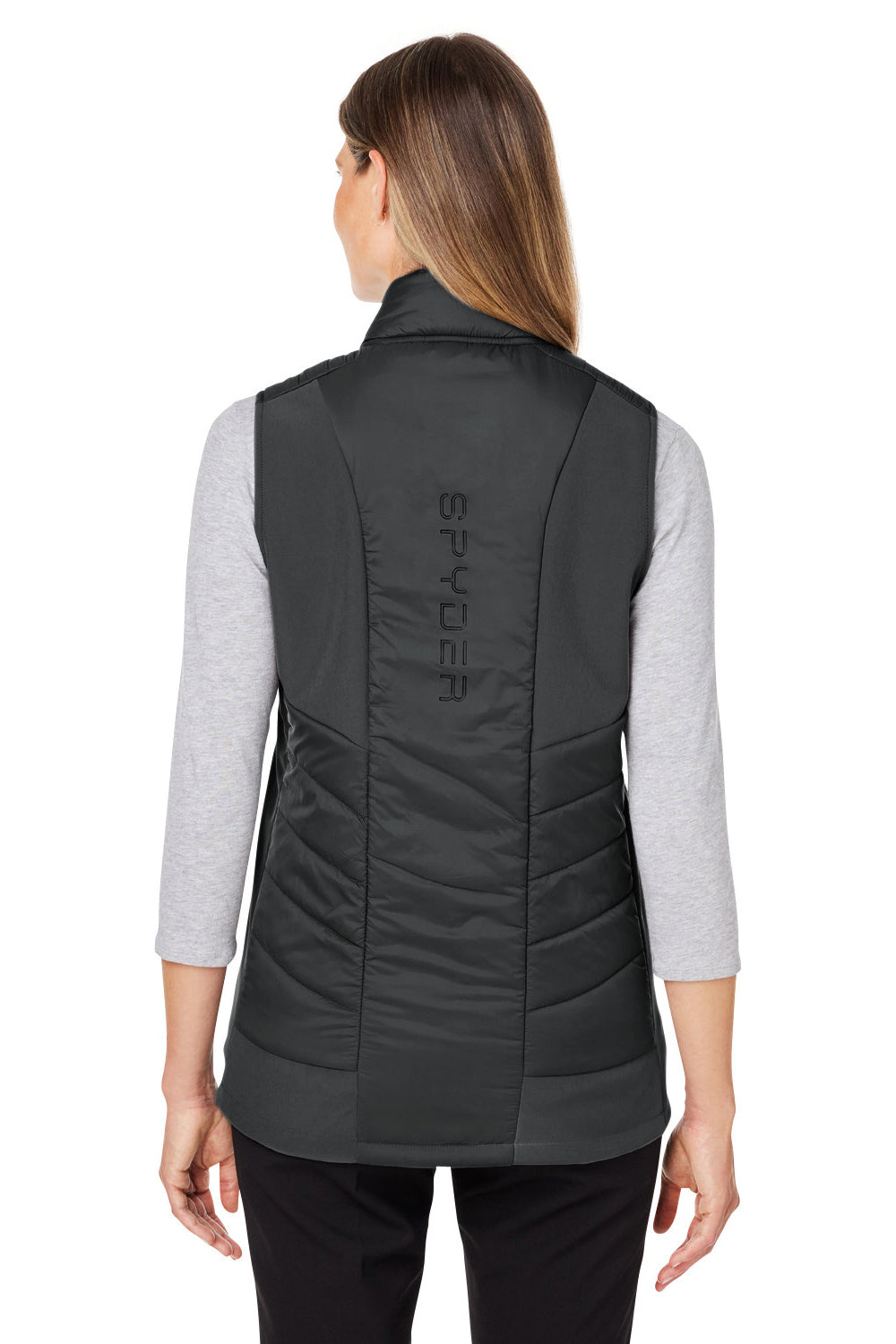 Spyder S17930 Womens Challenger Full Zip Vest Black Model Back
