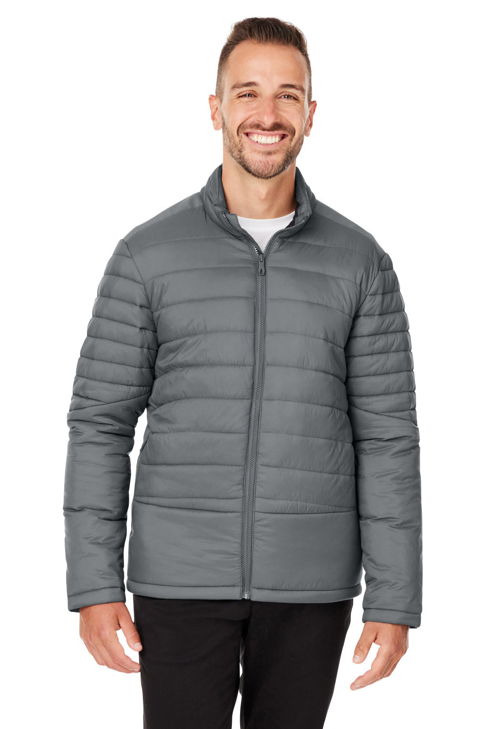 Spyder S17931 Mens Challenger Full Zip Jacket Polar Grey Model Front