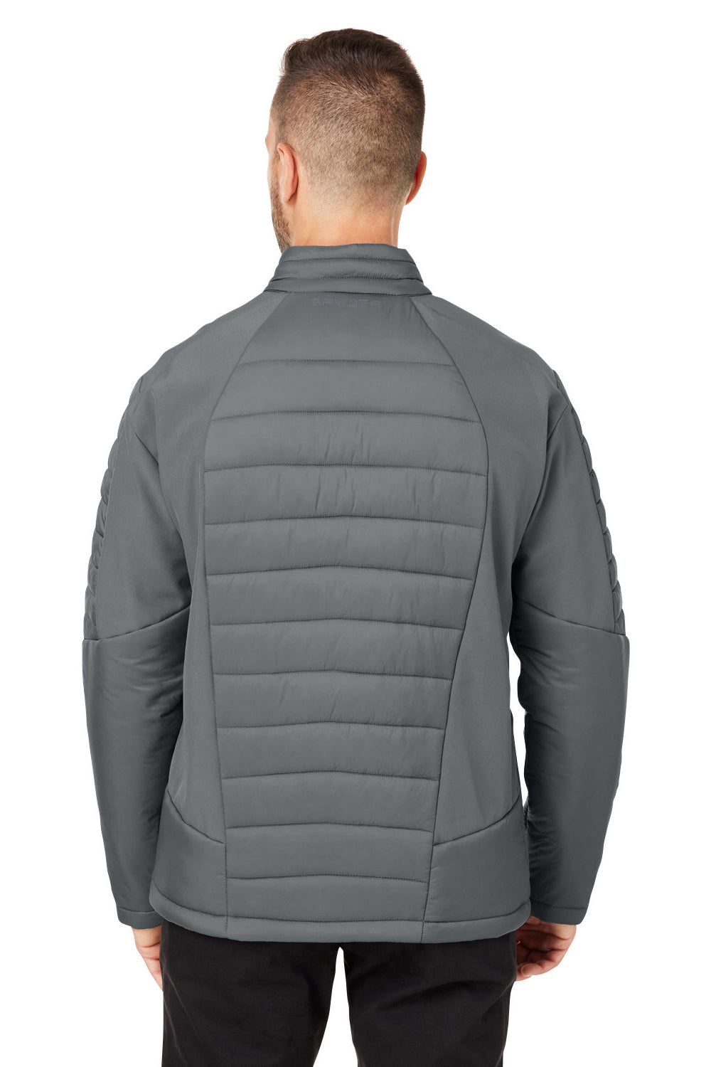 Spyder S17931 Mens Challenger Full Zip Jacket Polar Grey Model Back