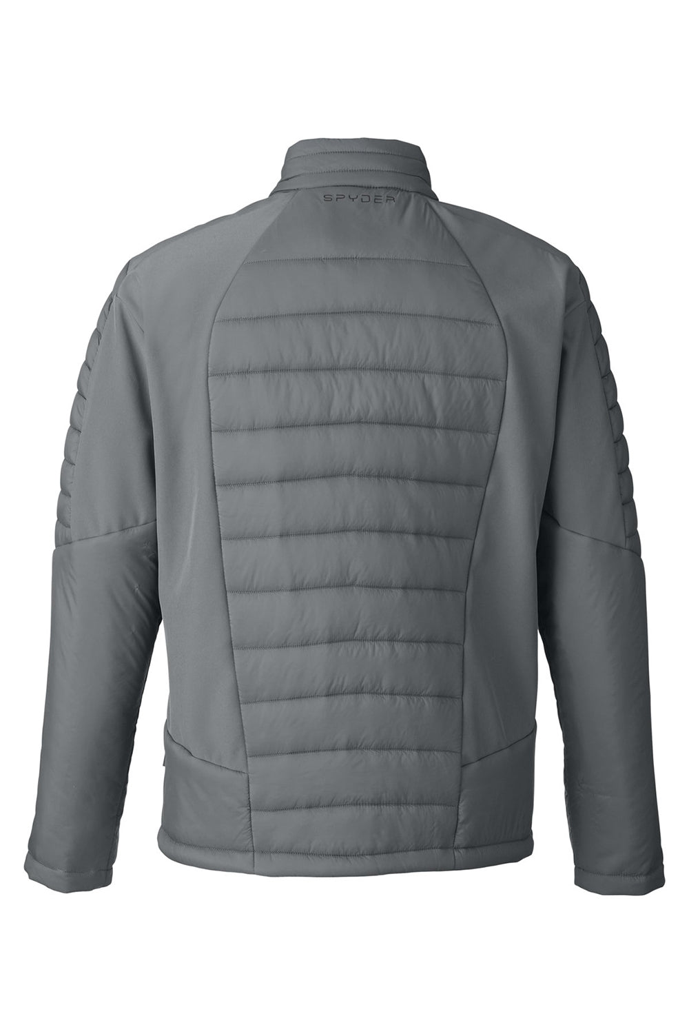 Spyder S17931 Mens Challenger Full Zip Jacket Polar Grey Flat Back