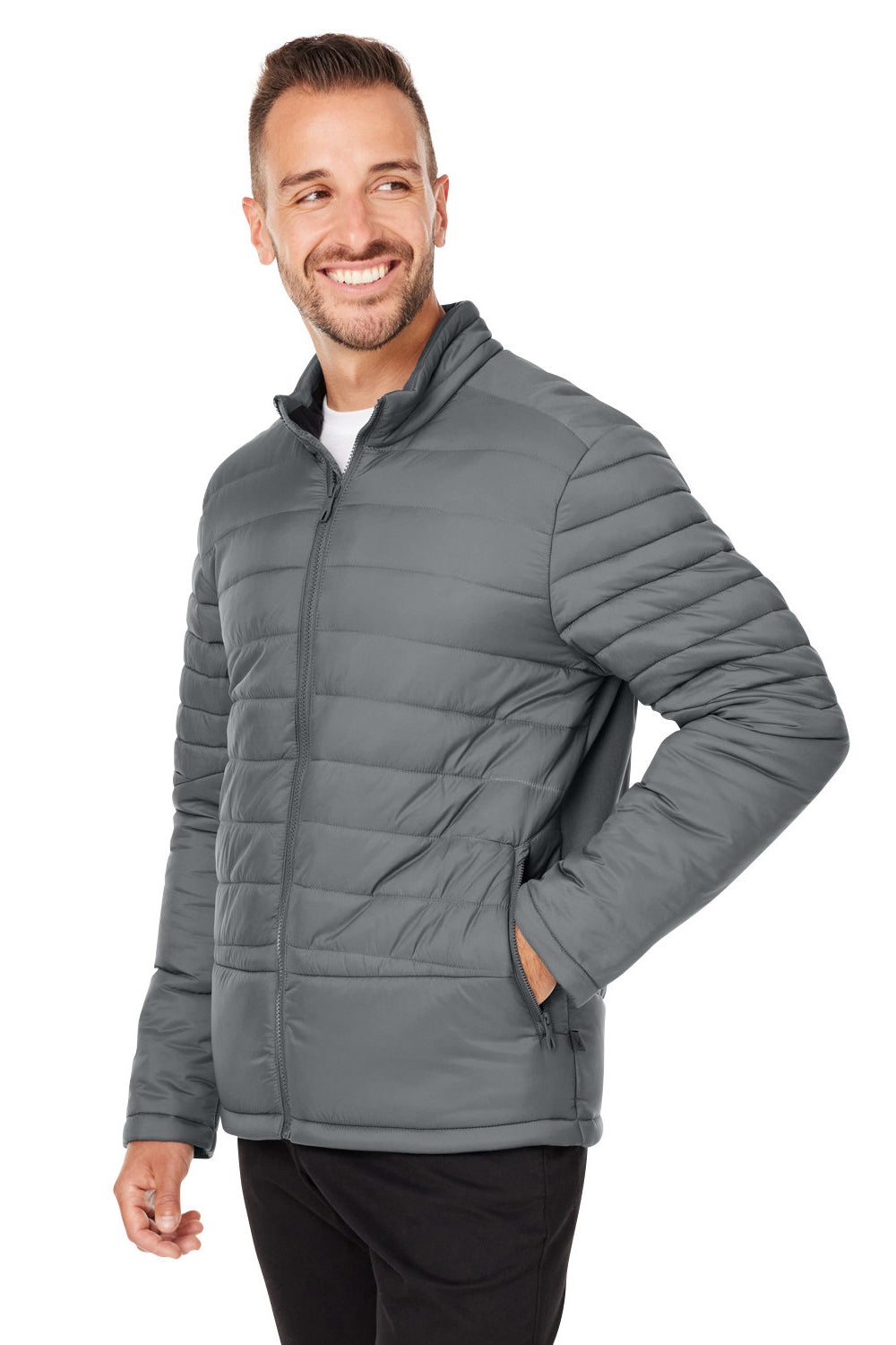 Spyder S17931 Mens Challenger Full Zip Jacket Polar Grey Model 3q