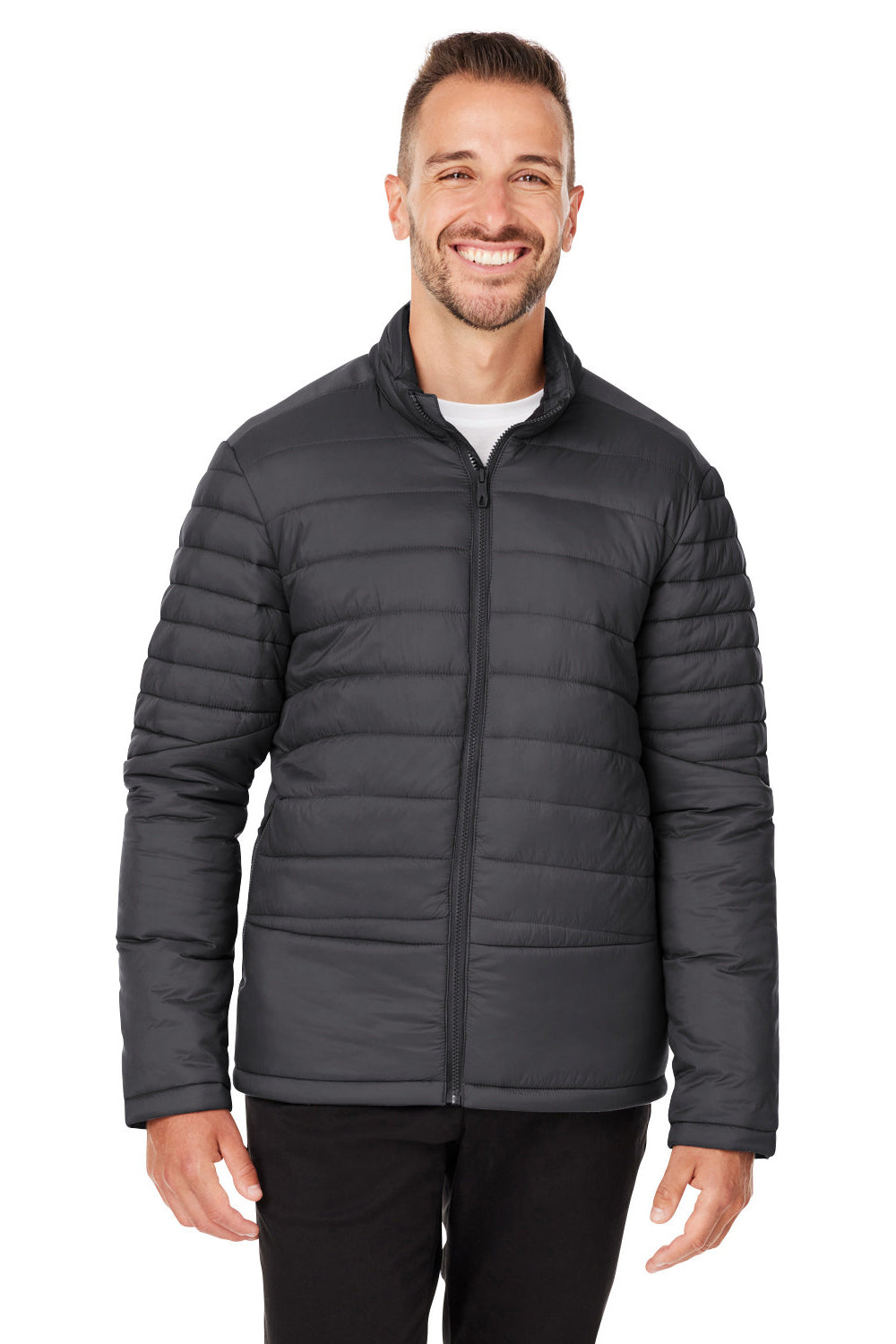 Spyder S17931 Mens Challenger Full Zip Jacket Black Model Front