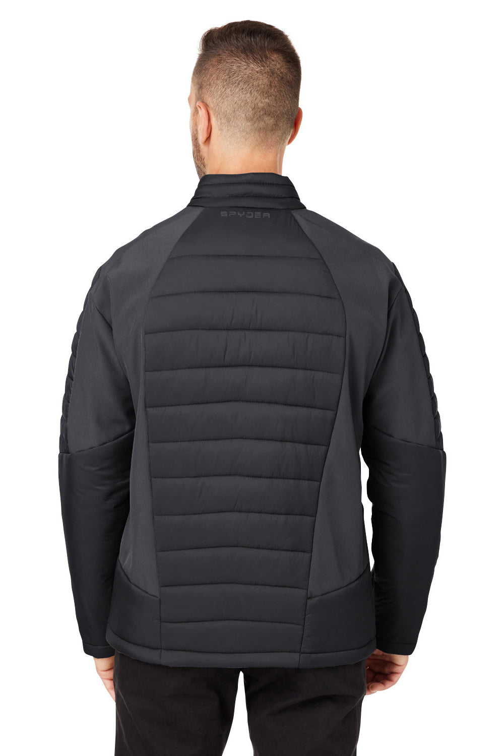 Spyder S17931 Mens Challenger Full Zip Jacket Black Model Back