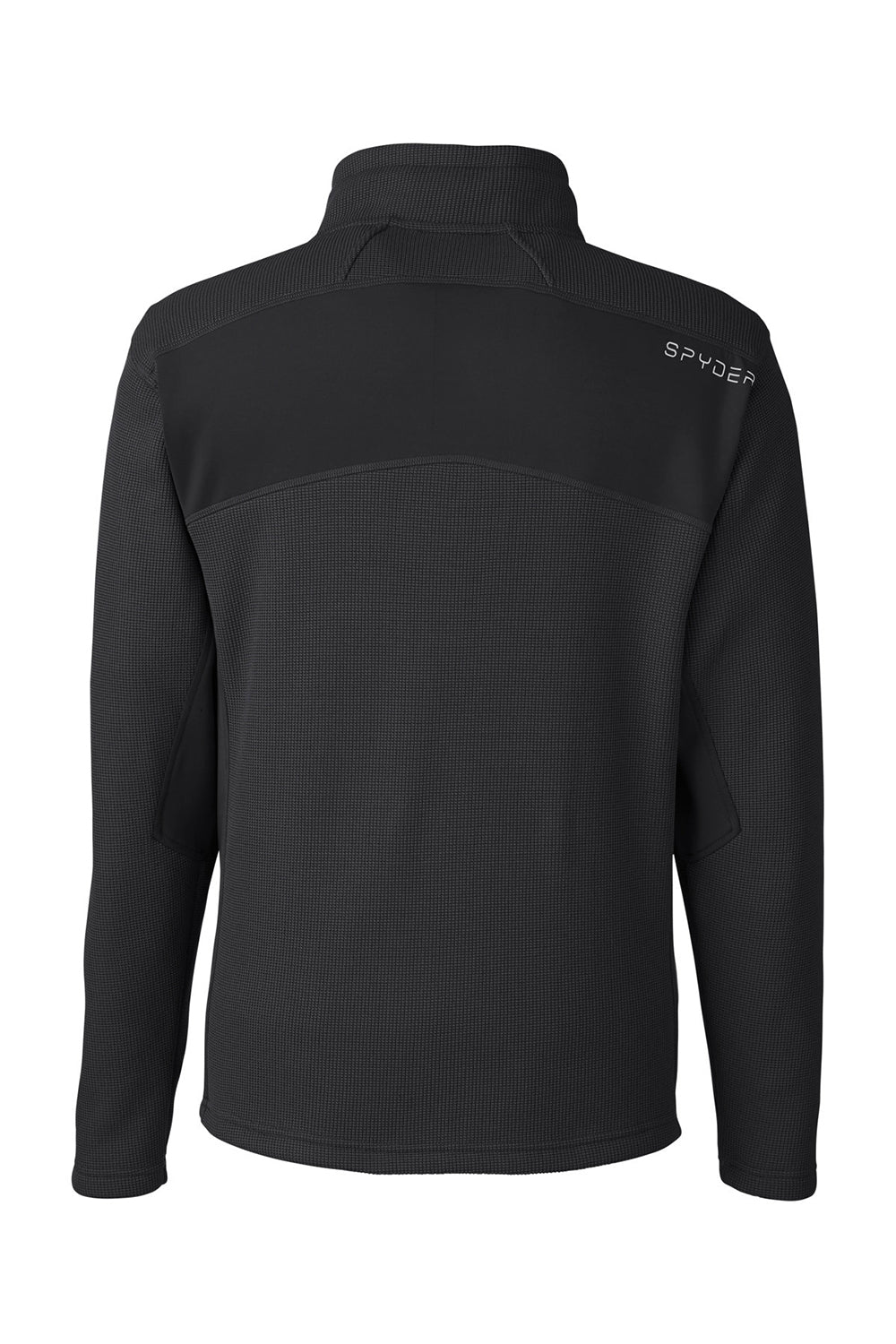 Spyder S17936 Mens Constant Canyon Full Zip Sweater Jacket Black Flat Back