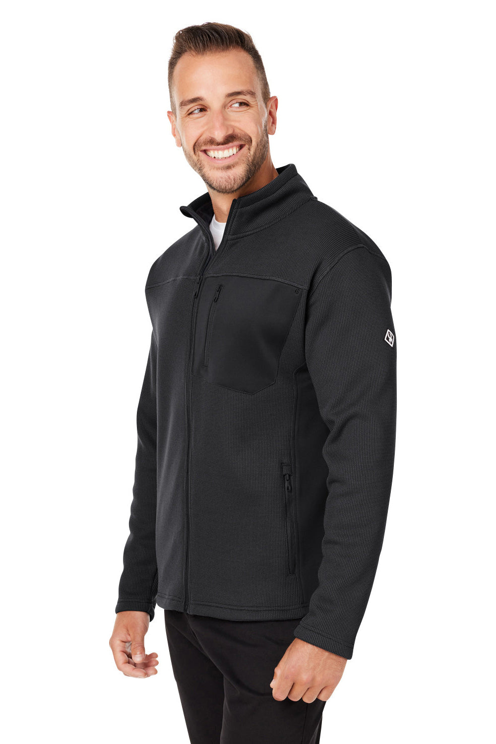 Spyder S17936 Mens Constant Canyon Full Zip Sweater Jacket Black Model 3q