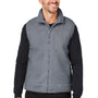Spyder Mens Venture Sherpa Full Zip Vest - Polar Grey