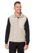 Spyder S17965 Mens Venture Sherpa Full Zip Vest Natural Model Front