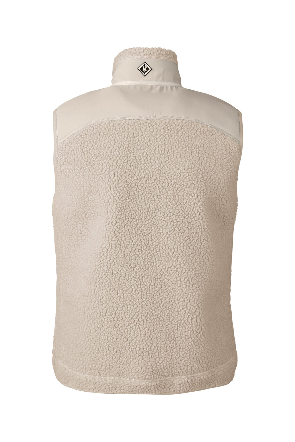 Spyder S17965 Mens Venture Sherpa Full Zip Vest Natural Flat Back