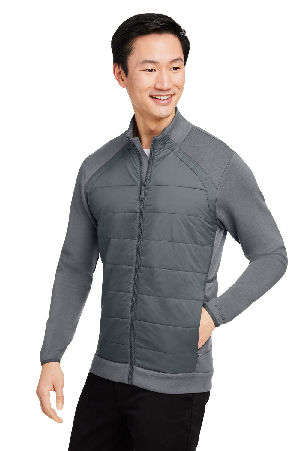 Spyder S17977 Mens Impact Full Zip Jacket Polar Grey Model 3q