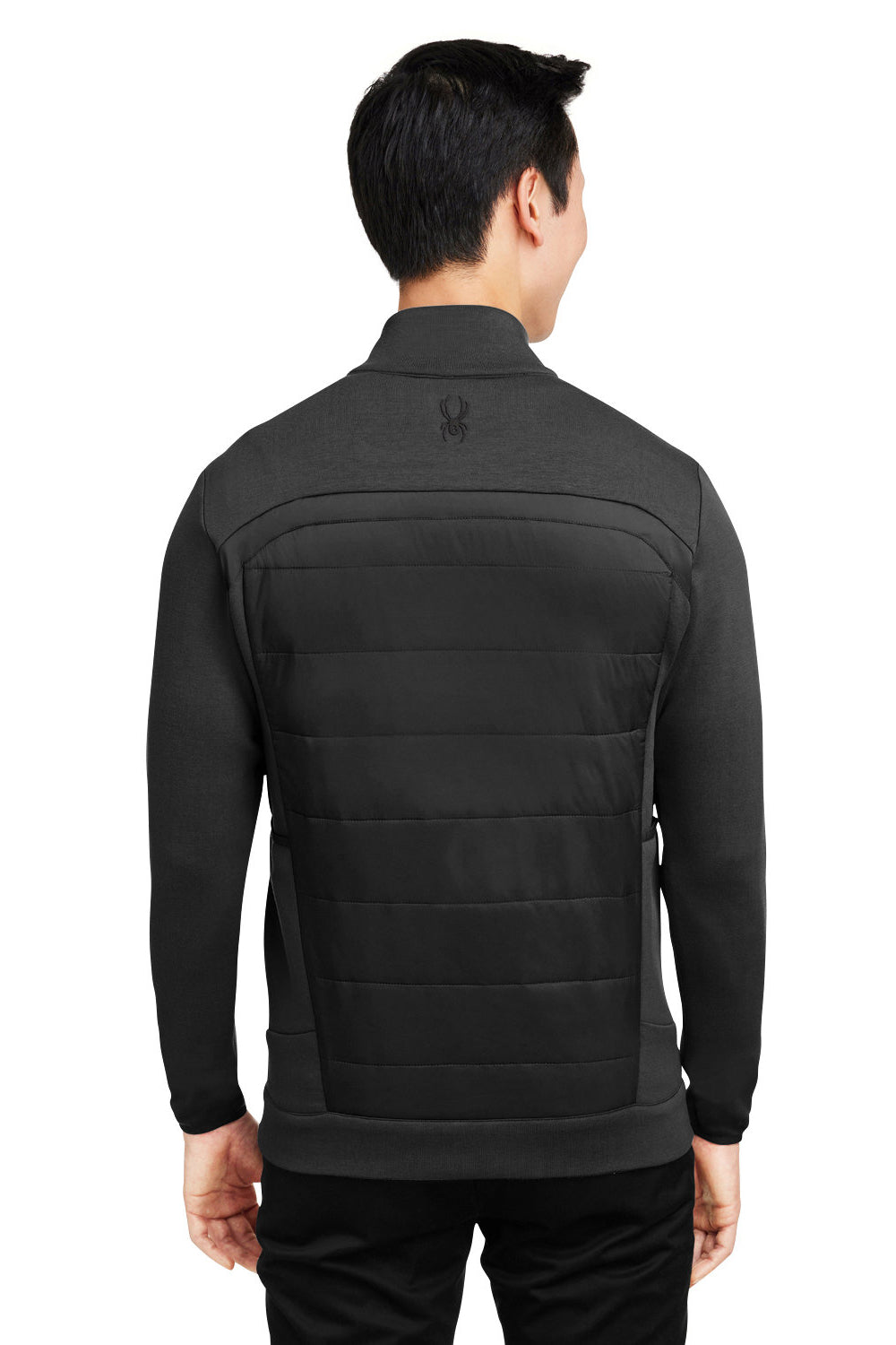 Spyder S17977 Mens Impact Full Zip Jacket Black Model Back
