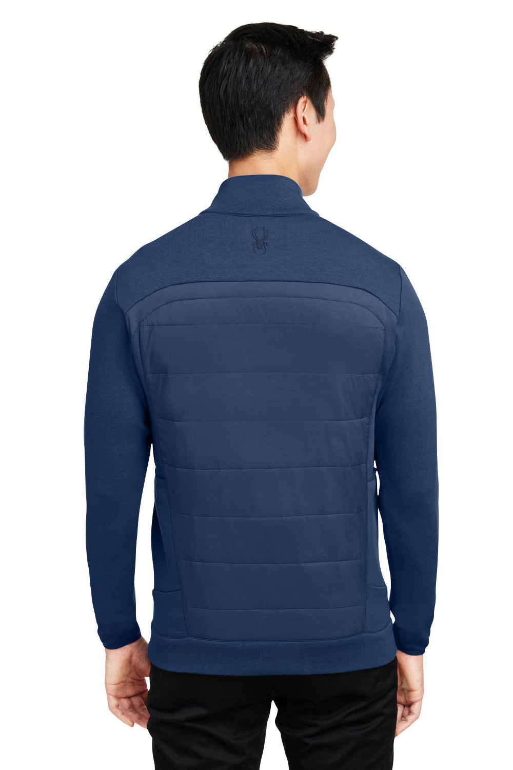 Spyder S17977 Mens Impact Full Zip Jacket Frontier Blue Model Back