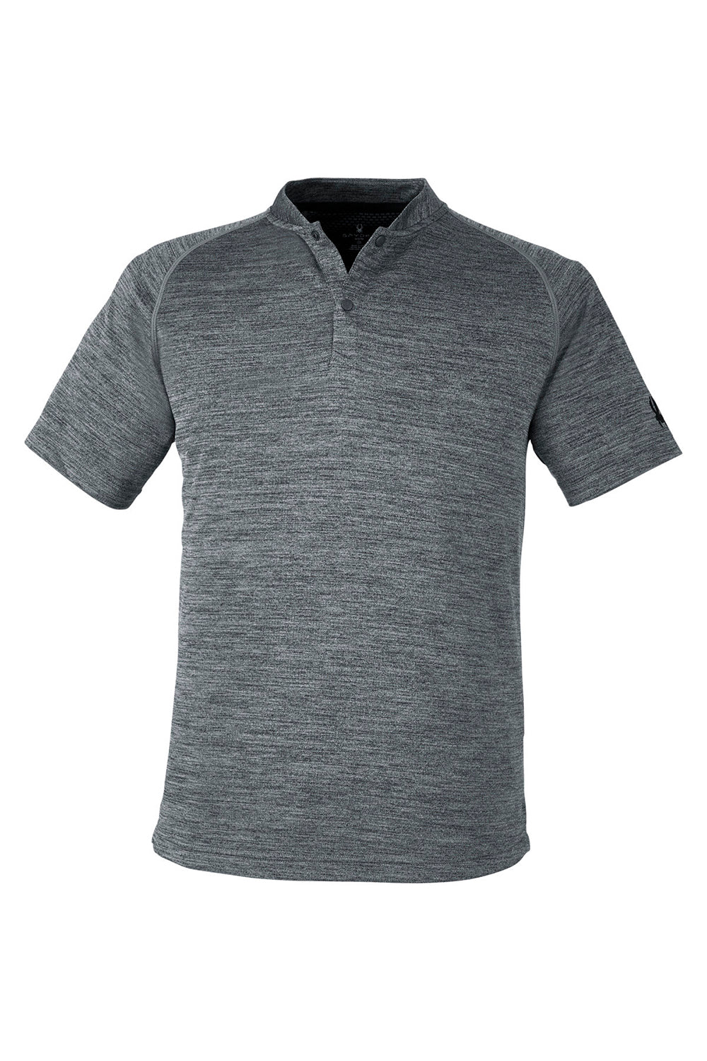 Spyder S17979 Mens Mission Blade Short Sleeve Polo Shirt Polar Grey Flat Front