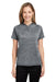 Spyder S17980 Womens Mission Blade Short Sleeve Polo Shirt Polar Grey Model Front