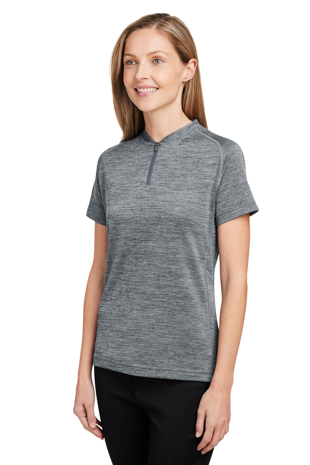 Spyder S17980 Womens Mission Blade Short Sleeve Polo Shirt Polar Grey Model 3q
