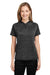 Spyder S17980 Womens Mission Blade Short Sleeve Polo Shirt Black Model Front