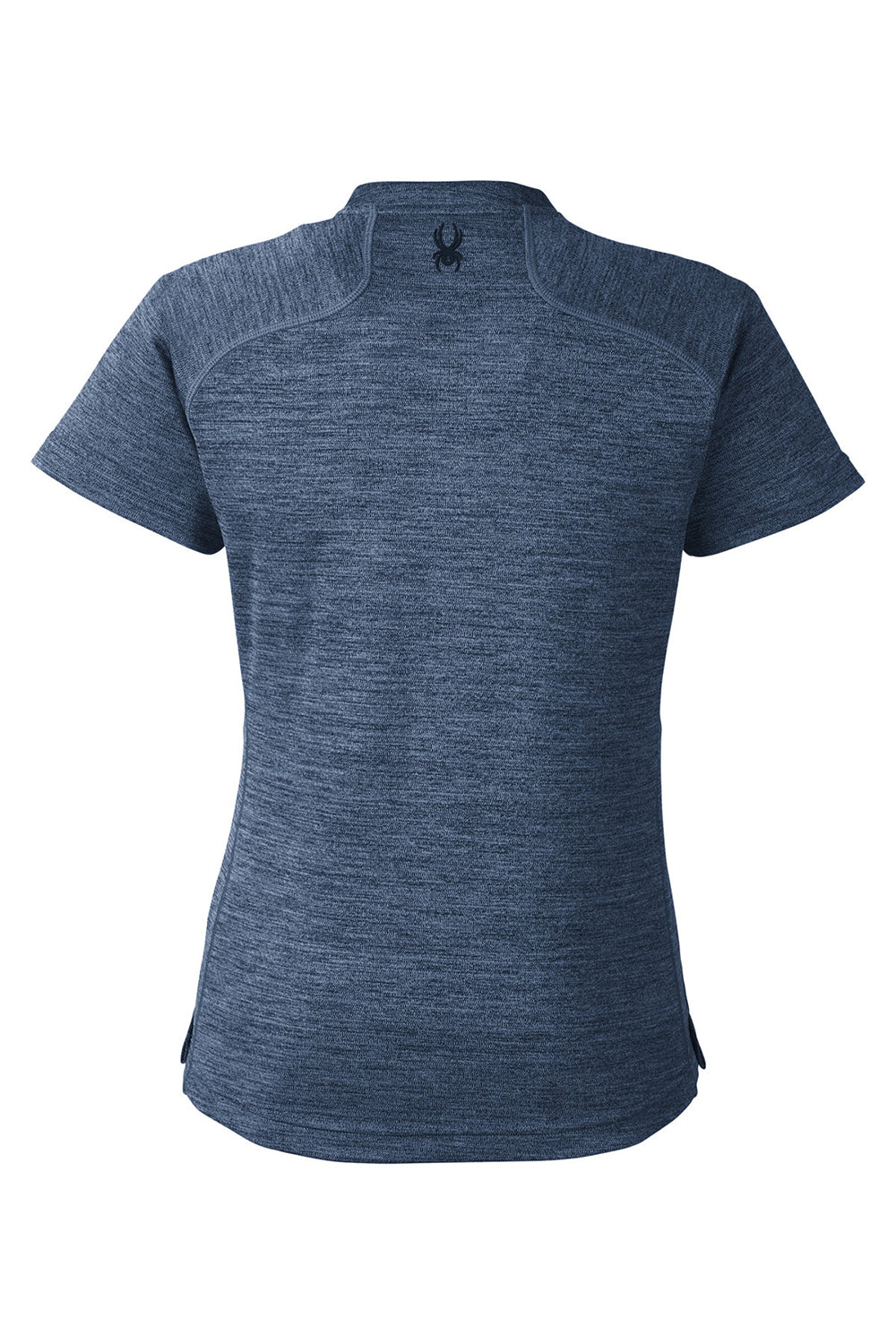 Spyder S17980 Womens Mission Blade Short Sleeve Polo Shirt Frontier Blue Flat Back