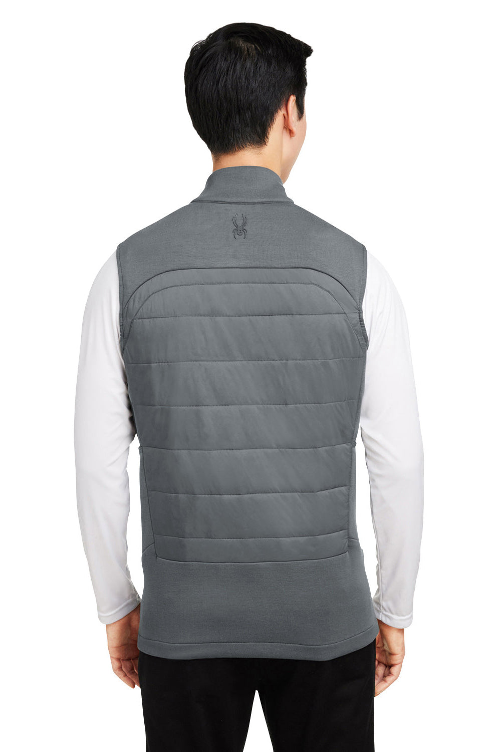 Spyder S17995 Mens Impact Full Zip Vest Polar Grey Model Back