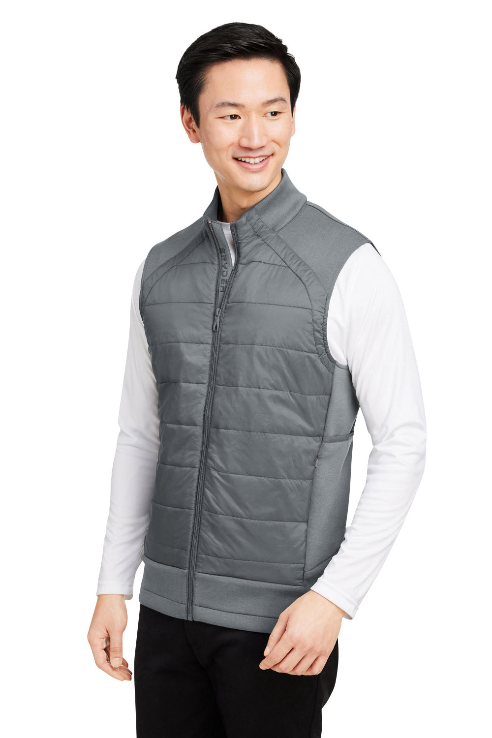 Spyder S17995 Mens Impact Full Zip Vest Polar Grey Model 3q