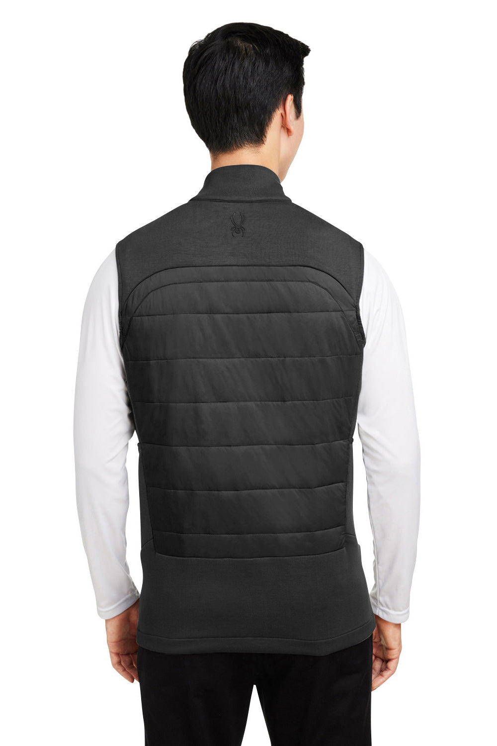 Spyder S17995 Mens Impact Full Zip Vest Black Model Back