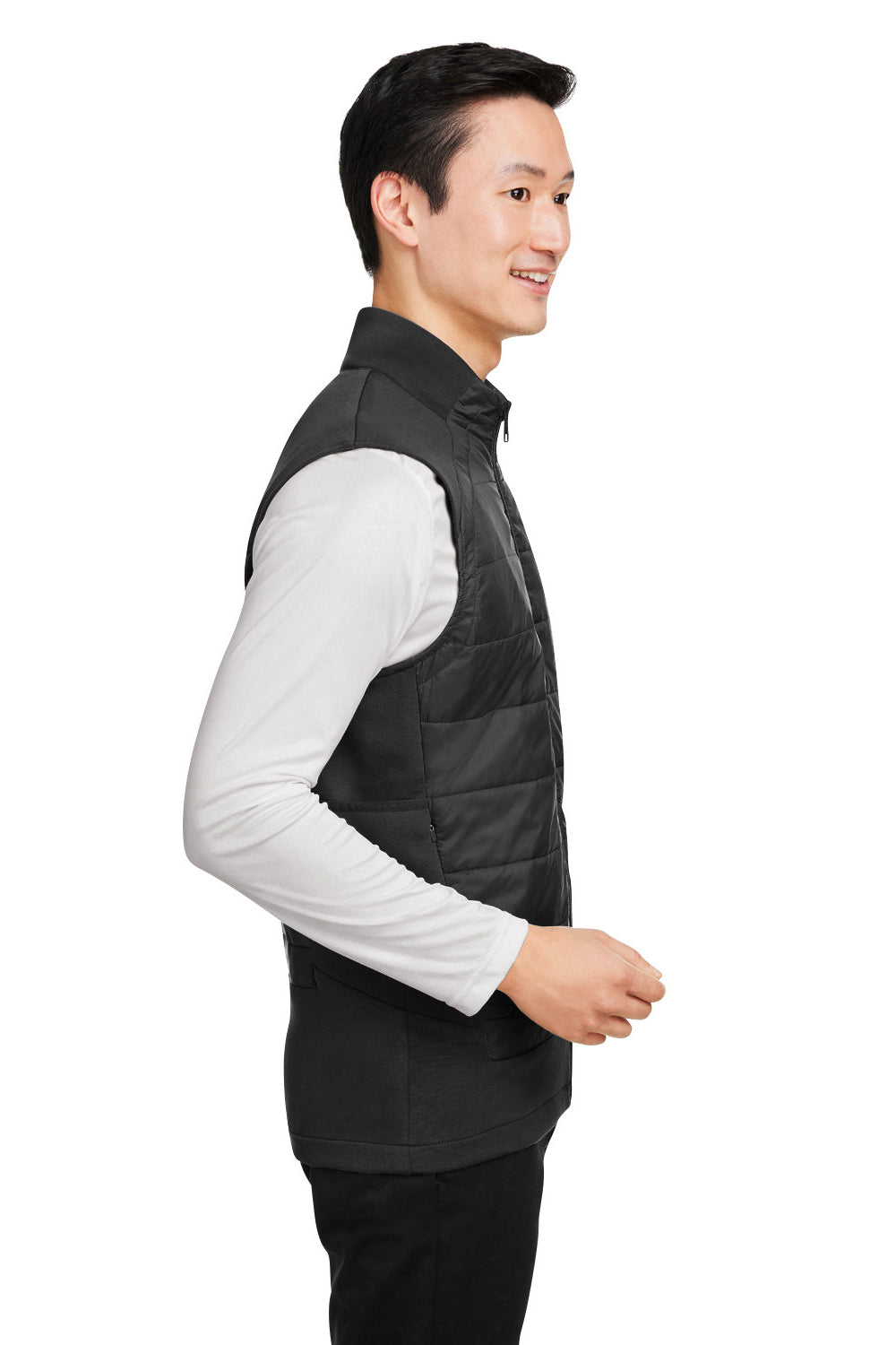 Spyder S17995 Mens Impact Full Zip Vest Black Model Side