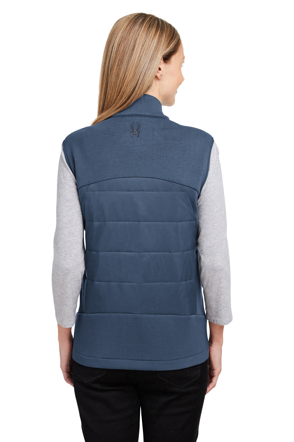 Spyder S17996 Womens Impact Full Zip Vest Frontier Blue Model Back