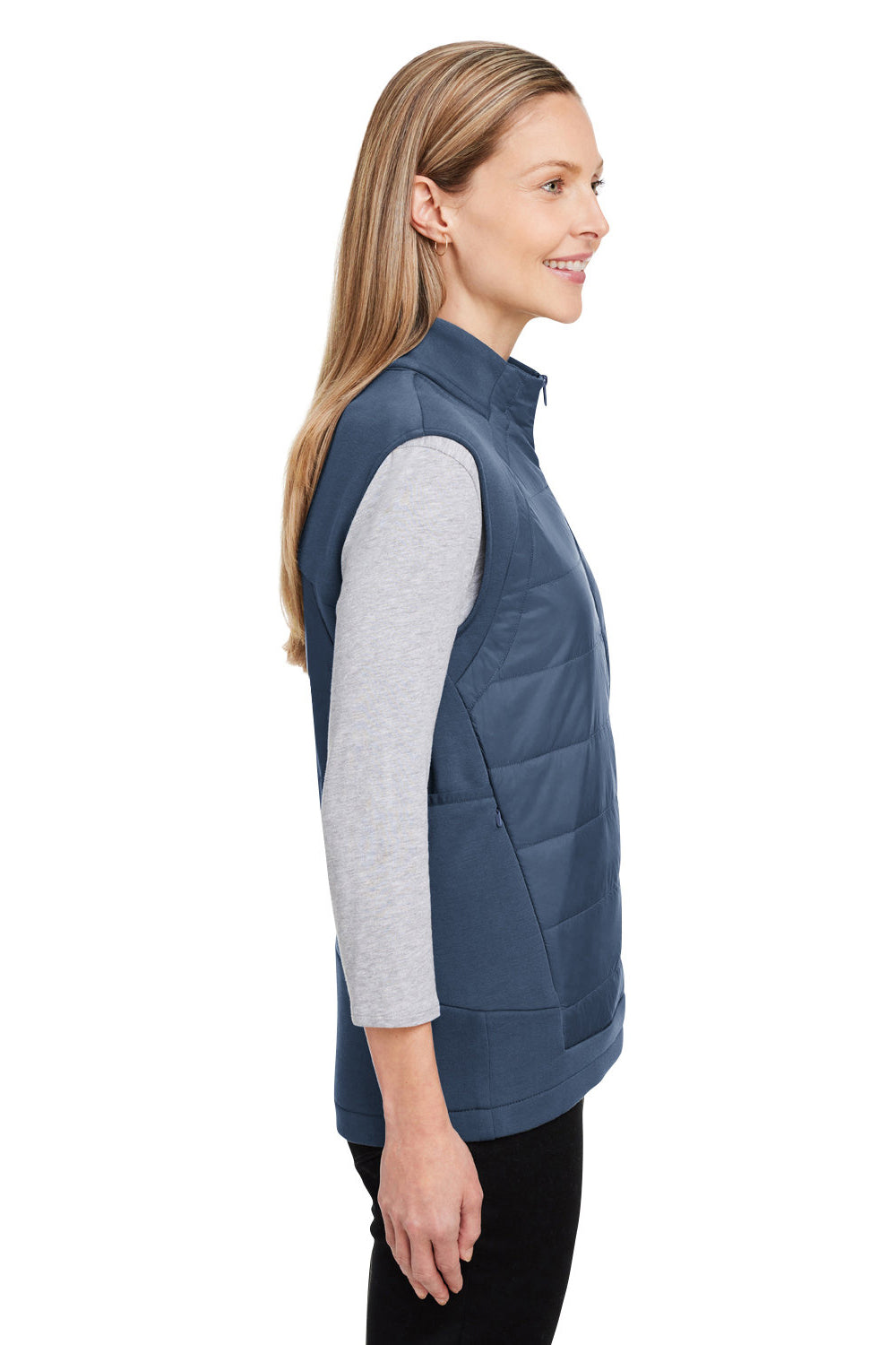 Spyder S17996 Womens Impact Full Zip Vest Frontier Blue Model Side