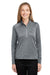 Spyder S17998 Womens Mission 1/4 Zip Sweatshirt w/ Pockets Polar Grey Model Front