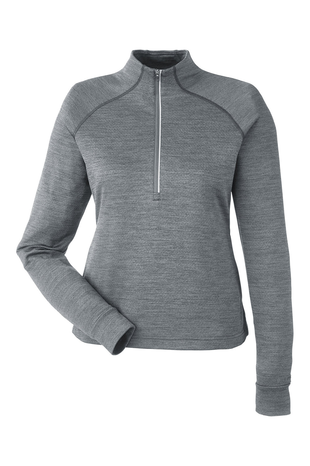 Spyder S17998 Womens Mission 1/4 Zip Sweatshirt w/ Pockets Polar Grey Flat Front