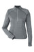Spyder S17998 Womens Mission 1/4 Zip Sweatshirt w/ Pockets Polar Grey Flat Front