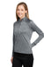 Spyder S17998 Womens Mission 1/4 Zip Sweatshirt w/ Pockets Polar Grey Model 3q