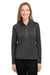Spyder S17998 Womens Mission 1/4 Zip Sweatshirt w/ Pockets Black Model Front