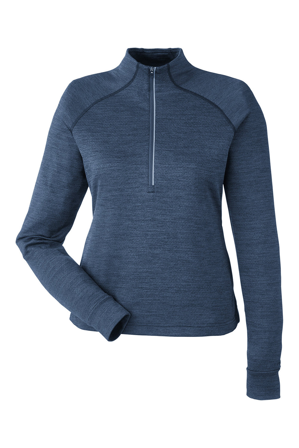 Spyder S17998 Womens Mission 1/4 Zip Sweatshirt w/ Pockets Frontier Blue Flat Front