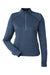 Spyder S17998 Womens Mission 1/4 Zip Sweatshirt w/ Pockets Frontier Blue Flat Front