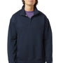 Champion Mens Powerblend 1/4 Zip Sweatshirt - Navy Blue - NEW