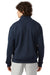 Champion S450 Mens Powerblend 1/4 Zip Sweatshirt Navy Blue Model Back