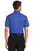 Port Authority S500T Mens Short Sleeve Button Down Shirt w/ Pocket Faded Blue Model Back