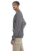 Champion S600 Mens Double Dry Eco Moisture Wicking Fleece Crewneck Sweatshirt Stone Grey Model Side