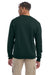 Champion S600 Mens Double Dry Eco Moisture Wicking Fleece Crewneck Sweatshirt Dark Green Model Back