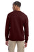 Champion S600 Mens Double Dry Eco Moisture Wicking Fleece Crewneck Sweatshirt Maroon Model Back