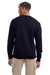 Champion S600 Mens Double Dry Eco Moisture Wicking Fleece Crewneck Sweatshirt Navy Blue Model Back